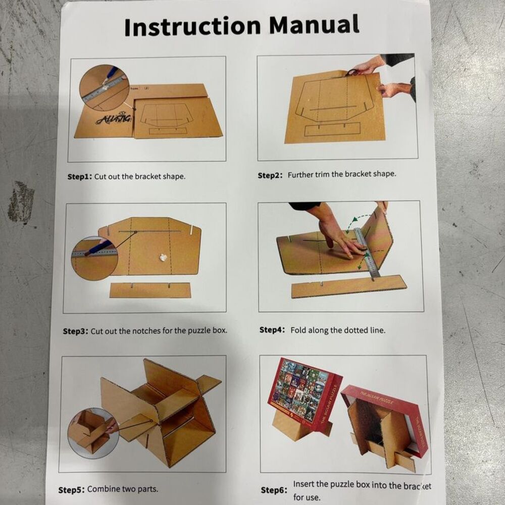 Unbranded Wood Puzzle Board with Drawers